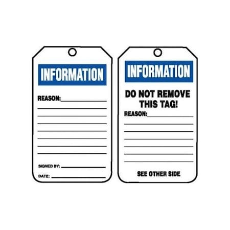 Accuform Danger, HS-Laminate, 3-1/4 in Width, 0.3 in Height, , 25 PK TRS241CTP